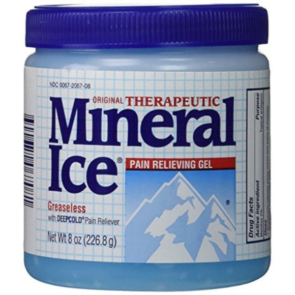Mineral Ice Brand Menthol Pain Reliving Gel 8 oz (226.8g)  外用止痛舒緩凝胶