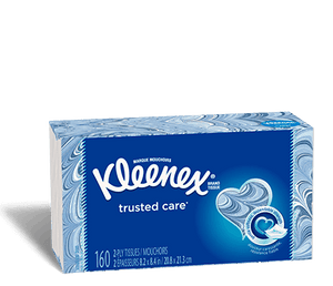 盒装抽纸 Kleenex Brand Trusted Care Facial Tissue, 2-ply, 230-count