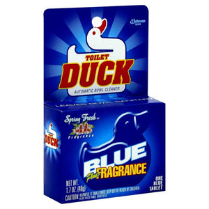 Toilet Duck Brand Automatic Bowl Cleaner Tablet (One Blue Tablet 1.7 oz)   馬桶清潔片 (1片/ 1.7安士)