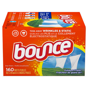 烘衣纸 Bounce Outdoor Fresh 160 SHEETS (dryer sheets)