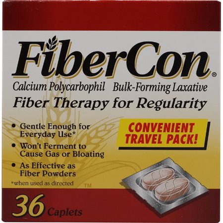 Fibercon Brand Fiber Therapy for Regularity, Blister Pack 36 Caplets  纖維療法 36粒