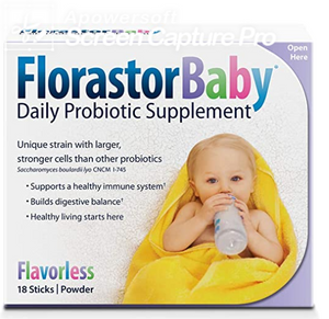 Florastor Baby Brand Daily Probiotic Supplement, For Age 2 months & up, 18 Sticks/Powder  每日益生菌补品