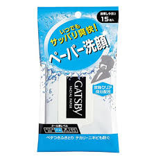 GATSBY Brand FACIAL CLEANSING PAPER (15 Sheets)  臉部清潔紙