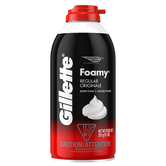 Gillette Foamy Shave Cream Regular 11 oz , FOAMS