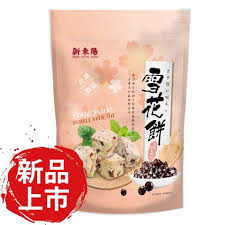 Hsin Tung Yang Brand Grains Snacks Bubble Milk Tea  新東陽, 雪花餅, 珍珠奶茶風味
