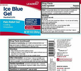 Leader Brand Ice Blue Pain Relief GEL Menthol 2%, 8 oz (226.8g)  冰藍止痛凝膠, 含薄荷