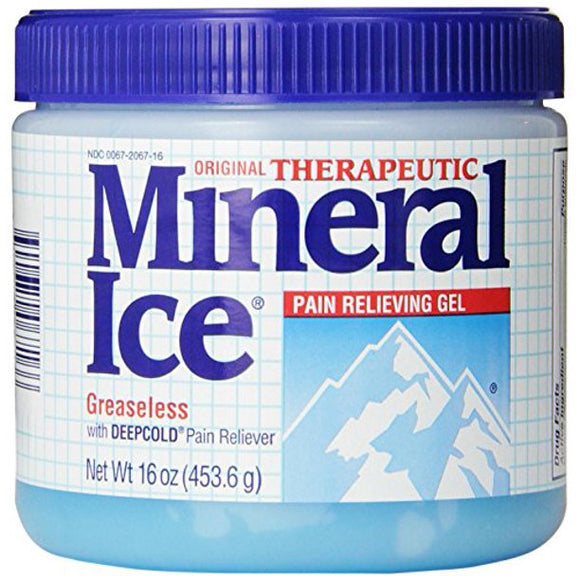 Mineral Ice Topical Analgesic Pain Reliving Gel 16Oz 矿物冰外用止痛凝胶 453.6g