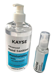 KAYSE Brand Advanced Hand Sanitizer, Moisturizing with 70% Ethyl-Alcohol, Kills 99.99 Germs, 2 Fl oz (59 ml)  洗手液, 含70％乙醇, 保濕, 可殺死99.99細菌