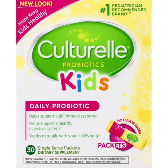 Culturelle Brand Kids Packets Daily Probiotic Formula Supplement 30 packets 儿童版 益生菌 冲剂 30支装