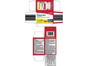 Leader Brand Ibuprofen Coated Caplets, 200mg, Pain Reliever/Fever Reducer (NSAID) 50ct  止痛/退熱藥 含布洛芬塗層膠囊 200mg