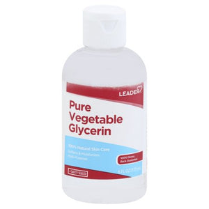 Leader Brand Pure Vegetable Glycerin Liquid, Skin Care Softens & Moisturizes Multi-Purpose 6 Fl oz (177 mL)  純植物甘油液, 皮膚護理, 軟化和滋潤多用途