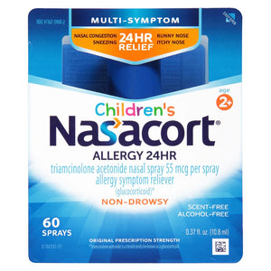 Nasacort Brand Children's Allergy 24 hr 60 sprays, 0.37 fl oz (10.8mL)  儿童24小时过敏喷雾 60喷