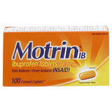 Motrin Ib Ibuprofen 200Mg Pain Reliever And Fever Reducer Caplets - 100 Ea