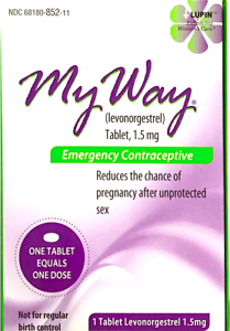 My Way Emergency Contraceptive 1 Tablet Each