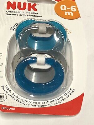 NUK Brand 0-6 Months Orthodontic Pacifiers, 2 Pack  正畸奶嘴