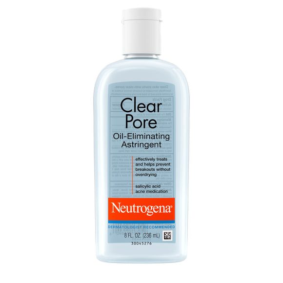 Neutrogena Brand Clear Pore Oil Eliminating Astringent 8 Fl oz (236 mL)  清除毛孔油脂，消除澀味 (236 mL)