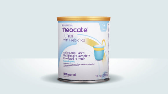 NEOCATE JUNIOR WITH PREBIOTICS UNFLAVORED POWDER 14.1OZ|NEOCATE JR 幼儿氨基酸含益生菌抗过敏奶粉原味14.1OZ - Contact store for availability
