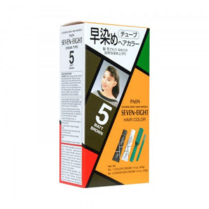 PAON Brand SEVEN-EIGHT Hair Color With Brush (#5 Matt Brown) 40g