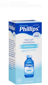 PHILLIPS' MILK OF MAGNESIA ORIGINAL 4OZ