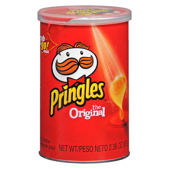 Pringles Brand Potato Crisps, Original 2.36 oz  馬鈴薯薯片, 原味