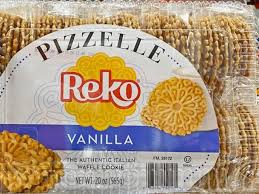 Reko Brand Pizzelle Italiano Waffle Cookie, Vainilla 20 oz  華夫餅乾, 香草味