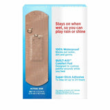 Band-Aid Tough Strips Adhesive Bandages Waterproof One Size 20 Ct