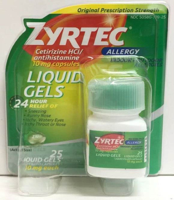 ZYrtec Liquid Gels 10MG