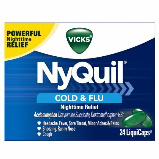 VICKS NYQUIL COLD & FLU LIQUICAPS 24 CT