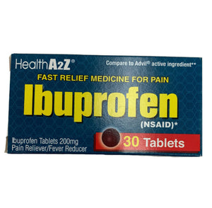 Health A2Z IBUPROFEN 200MG 30 Tables 爱布洛芬 止痛片 30片