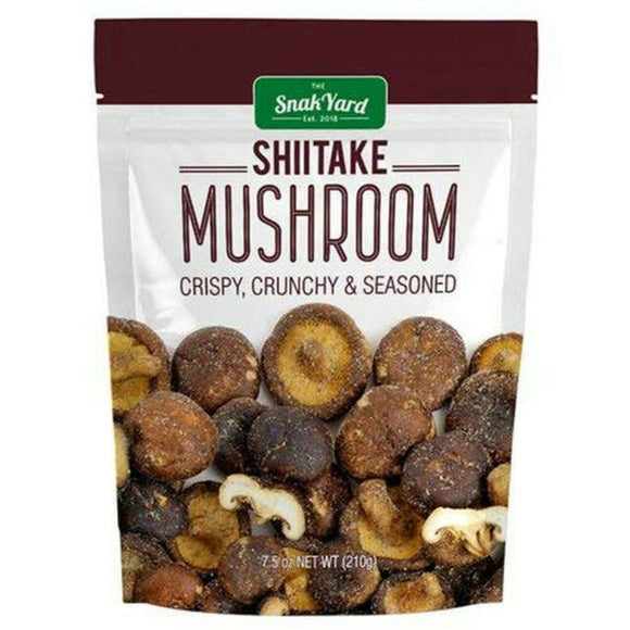 The Snak Yard Shiitake Mushroom Crispy, Crunchy & Seasoned 7.5oz 香菇干 零食 210g