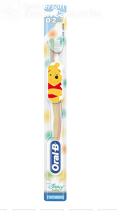 Oral-B Brand Pro-Health Stages Disney Baby Manual Toothbrush, Baby Soft, 1 Count 儿童牙刷 0-2岁使用, 柔軟毛刷