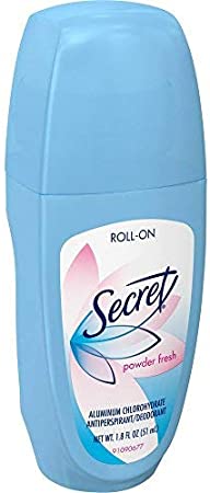 Secret Brand Roll On Antiperspirant and Deodorant, Powder Fresh (1.8 fl oz)  滾裝止汗和除臭劑 (51mL)
