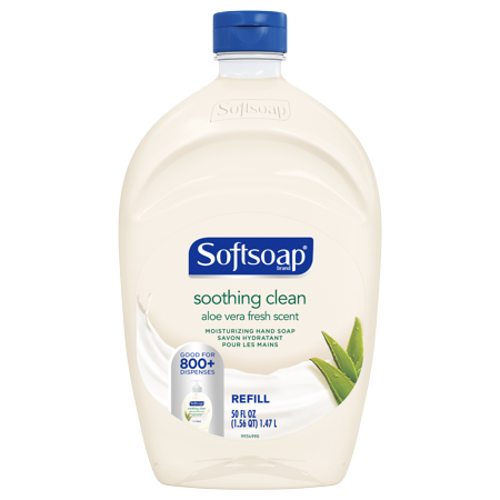 Softsoap Brand Moisturizing Liquid Hand Soap Refill - Soothing Aloe Vera, 50 Fl oz (1.47 L)  手皂液補充裝, 保濕+蘆薈, 1.47升