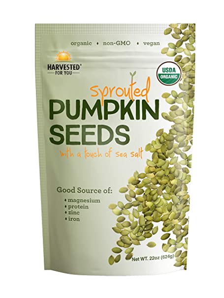 Harvested Brand Sprouted Pumpkin Seeds with Sea Salt 22 oz  南瓜種子 , 含海鹽
