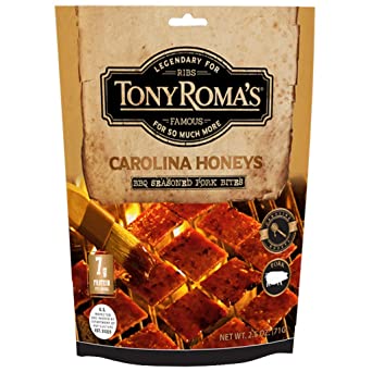 Tony Roma's Brand Carolina Honeys BBQ Seasoned Pork  Bites 2.5 OZ (71G)  燒烤味豬肉片
