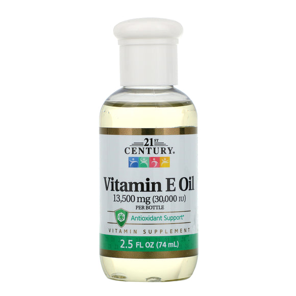 21st Century Brand Vitamin E Oil, 13,500 mg (30,000 IU), 2.5 Fl oz (74 mL)  維生素E油