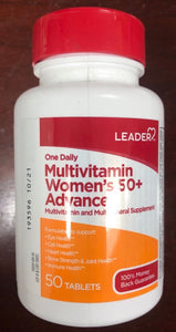 Leader Multivitamin Women's 50+ Advanced 50 tables 多种维生素 女士50岁以上 50粒装