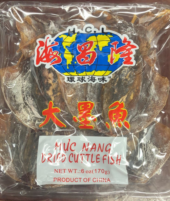 H.C.L. Brand Dried Cuttle Fish 6 oz (170g)  海昌隆 大墨鱼干
